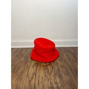 GAP Red Wool Blend Bucket Hat Size S/M – Cozy Winter Street Style Hat